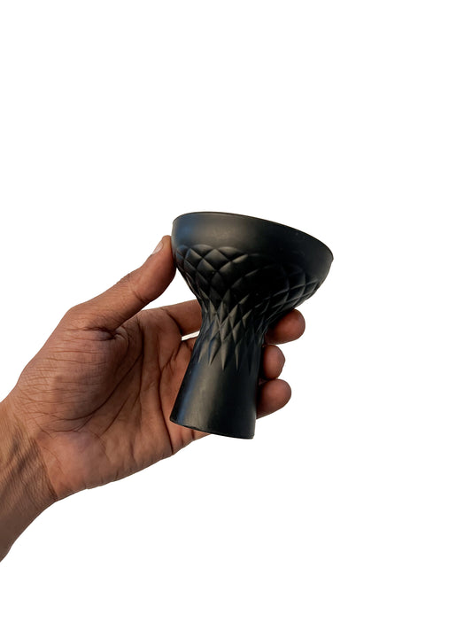 Blade Silicon Chillum for Hookah - Black