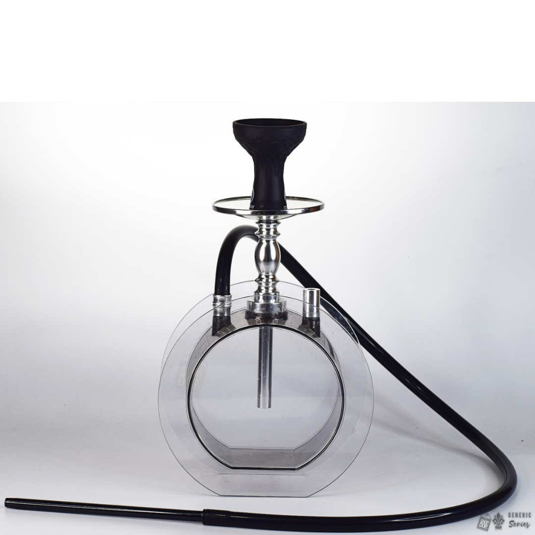 New UFO LED Hookah Full Set Acrylic Single Pipe Shihsa Suit with