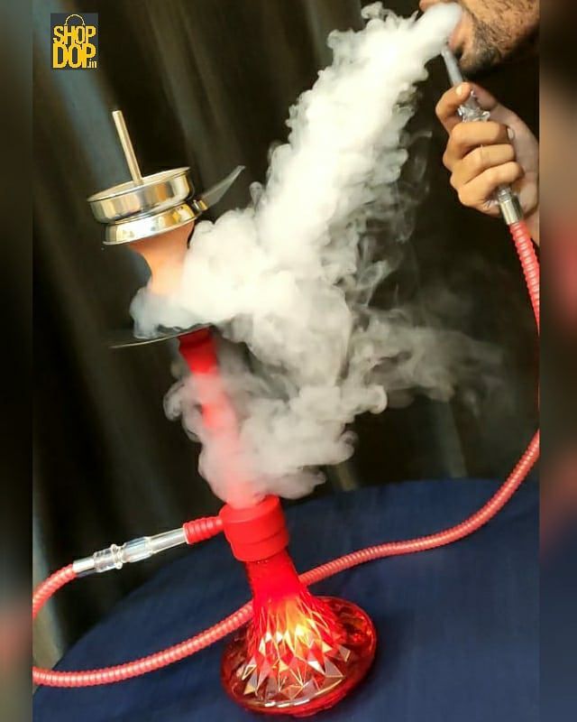 og Acrylic Tao Hookah with LED Light - X Function - shopdop.in