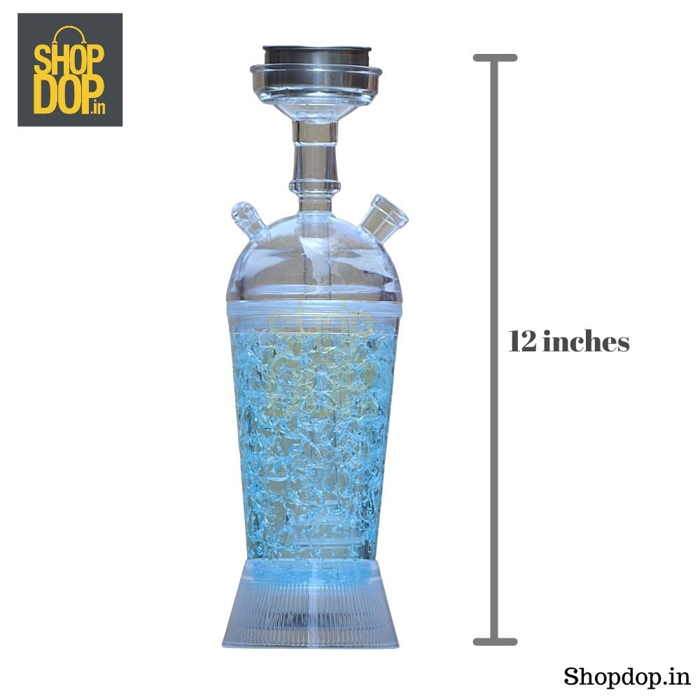 Ice Crushed LED Portable Tumbler Hookah - shopdop.in