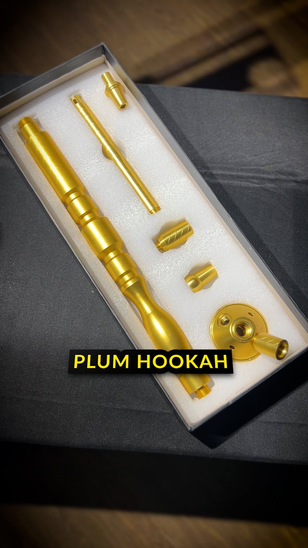 Plum Hookah - Golden