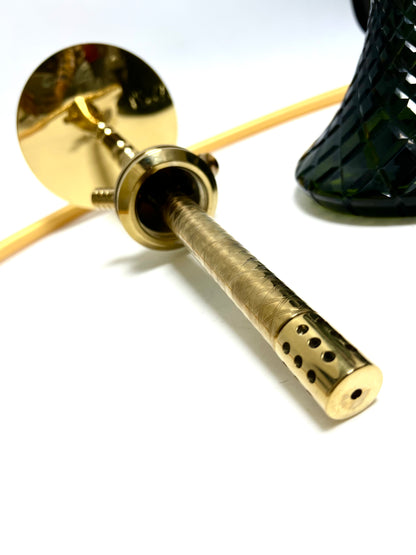 Fighter Hookah R2 - Gold Stem / Black Base