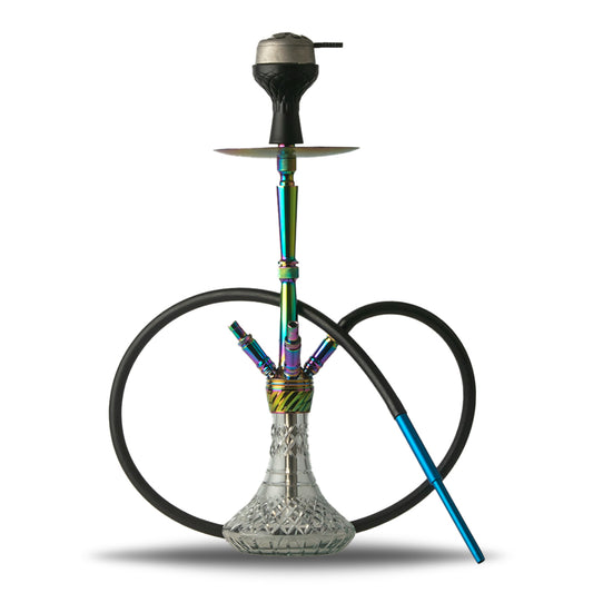 Venom 4 Pipe Hookah - Rainbow