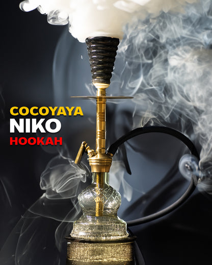 COCOYAYA Niko Hookah (Conquer Series) - Golden (Goldish Base)