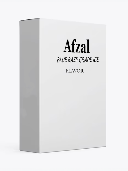 Afzal Blue Rasp Grape Ice Hookah Flavor - 50g