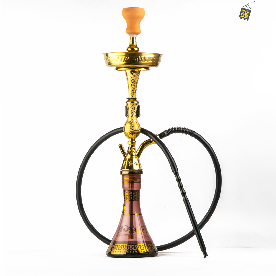 Ager Medium Khalil V Design with Case - Gold Stem / Purple Base