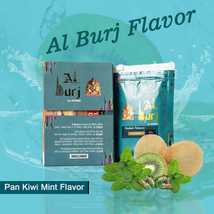 Al Burj Pan Kiwi Mint Hookah Flavor - 50g