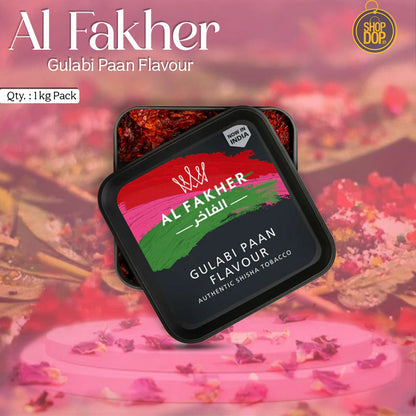 Al Fakher Gulabi Paan Hookah Flavor - 1kg Bucket