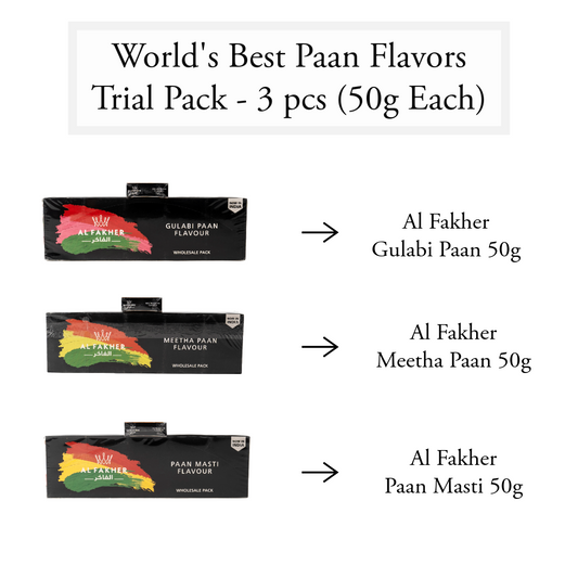 World's Best Paan Flavors Trial Pack - 3 pcs (50g Each)