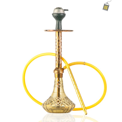 Alexander Hookah with Bag - Grey Base / Copper Stem