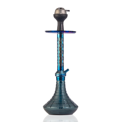 Alexander Hookah with Bag - Green Matt Base / Blue Stem