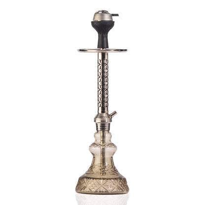 Alexander Hookah with Bag - Transparent Base / Silver Stem