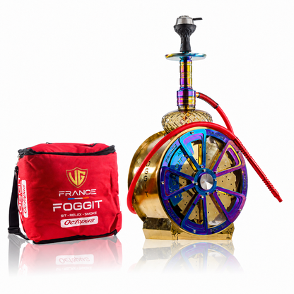 VG Foggit Alloy Wheel Hookah - Rainbow