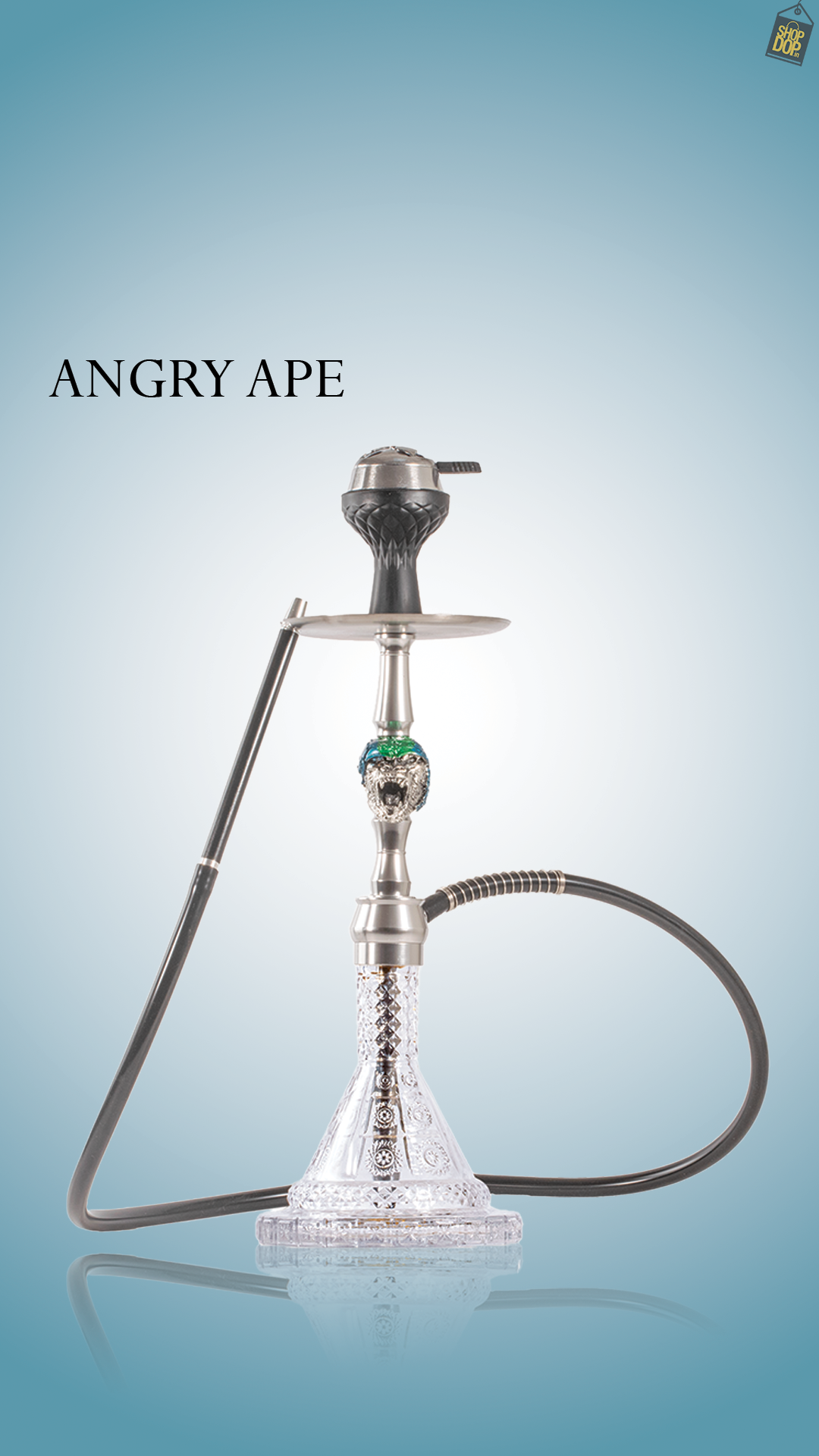 Angry Ape Hookah - Silver