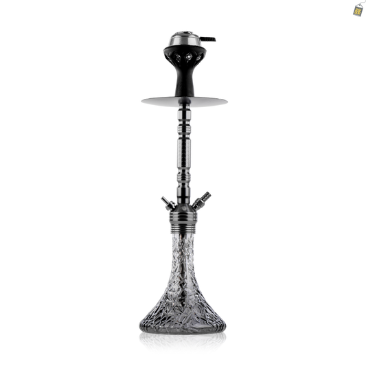 Arabic Delight Hookah with Bag - Gun Metal