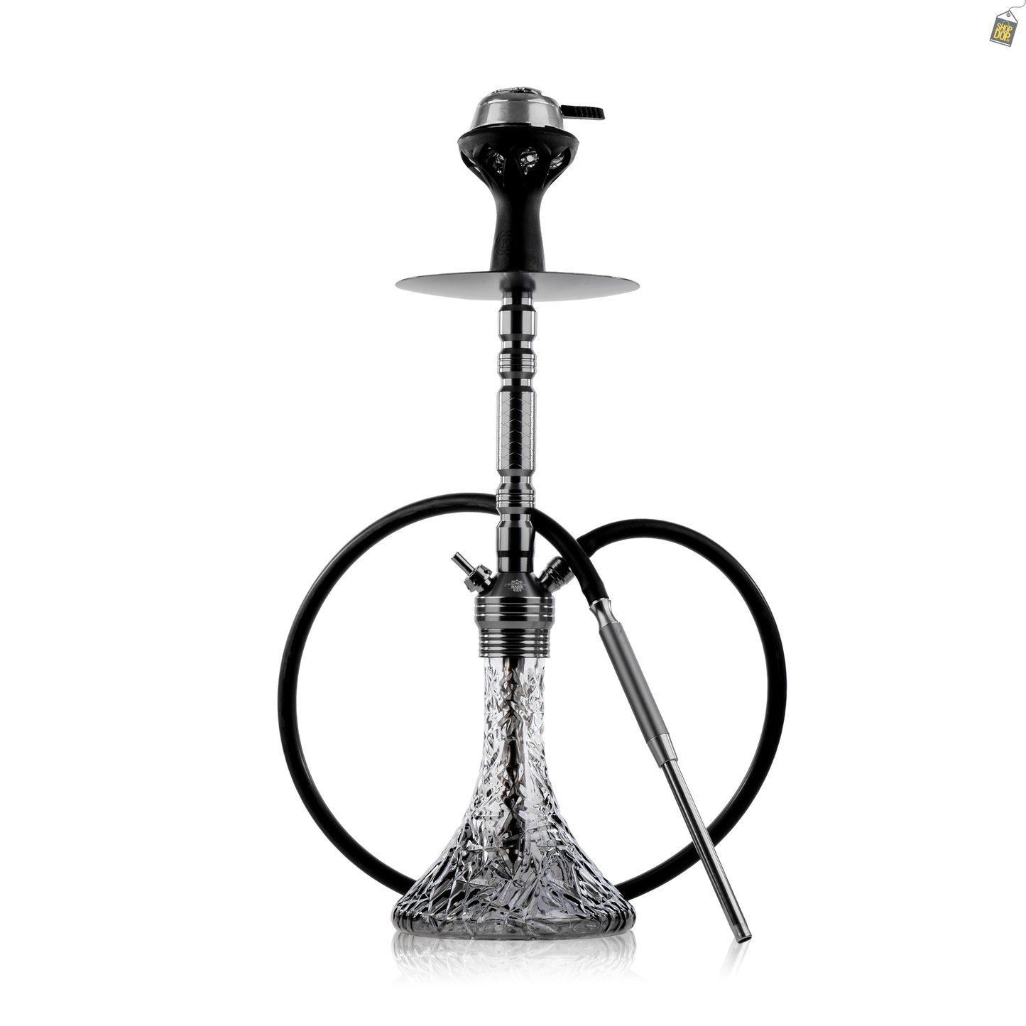 Arabic Delight Hookah with Bag - Gun Metal