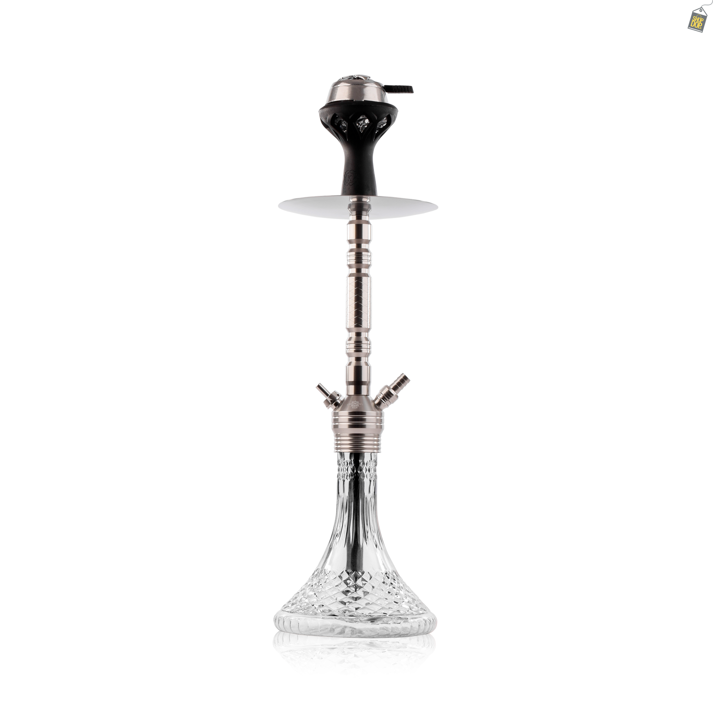 Arabic Delight Hookah with Bag - Silver
