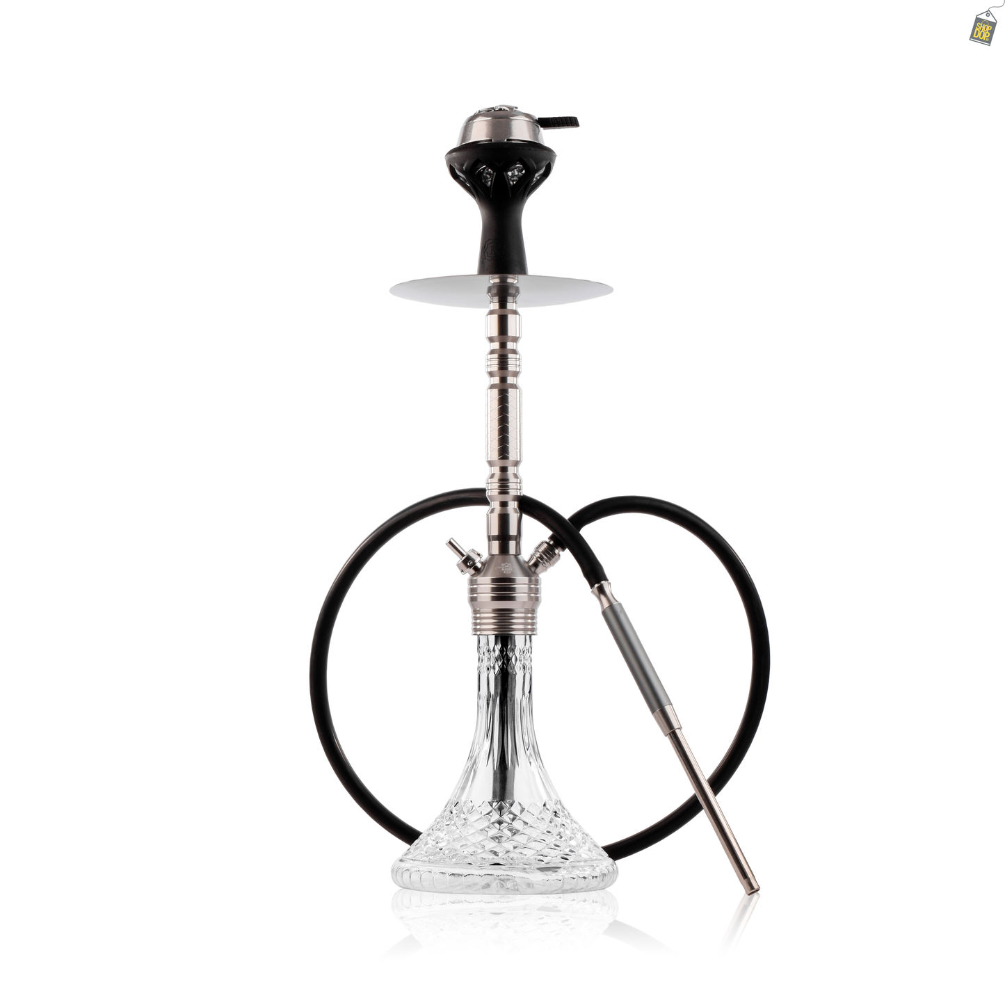 Arabic Delight Hookah with Bag - Silver