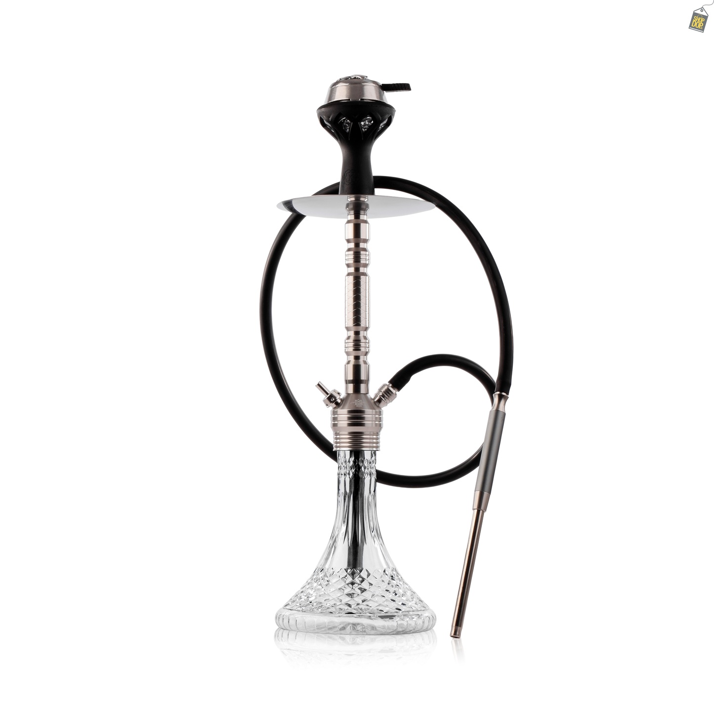 Arabic Delight Hookah with Bag - Silver