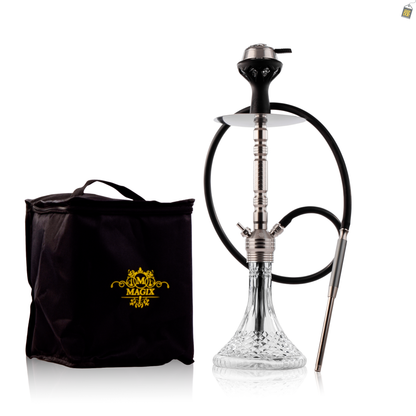 Arabic Delight Hookah with Bag - Silver