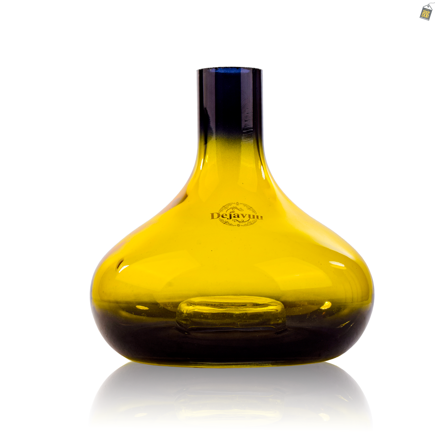 Atomic Glass Hookah Replacement Base - Yellow (Lock)