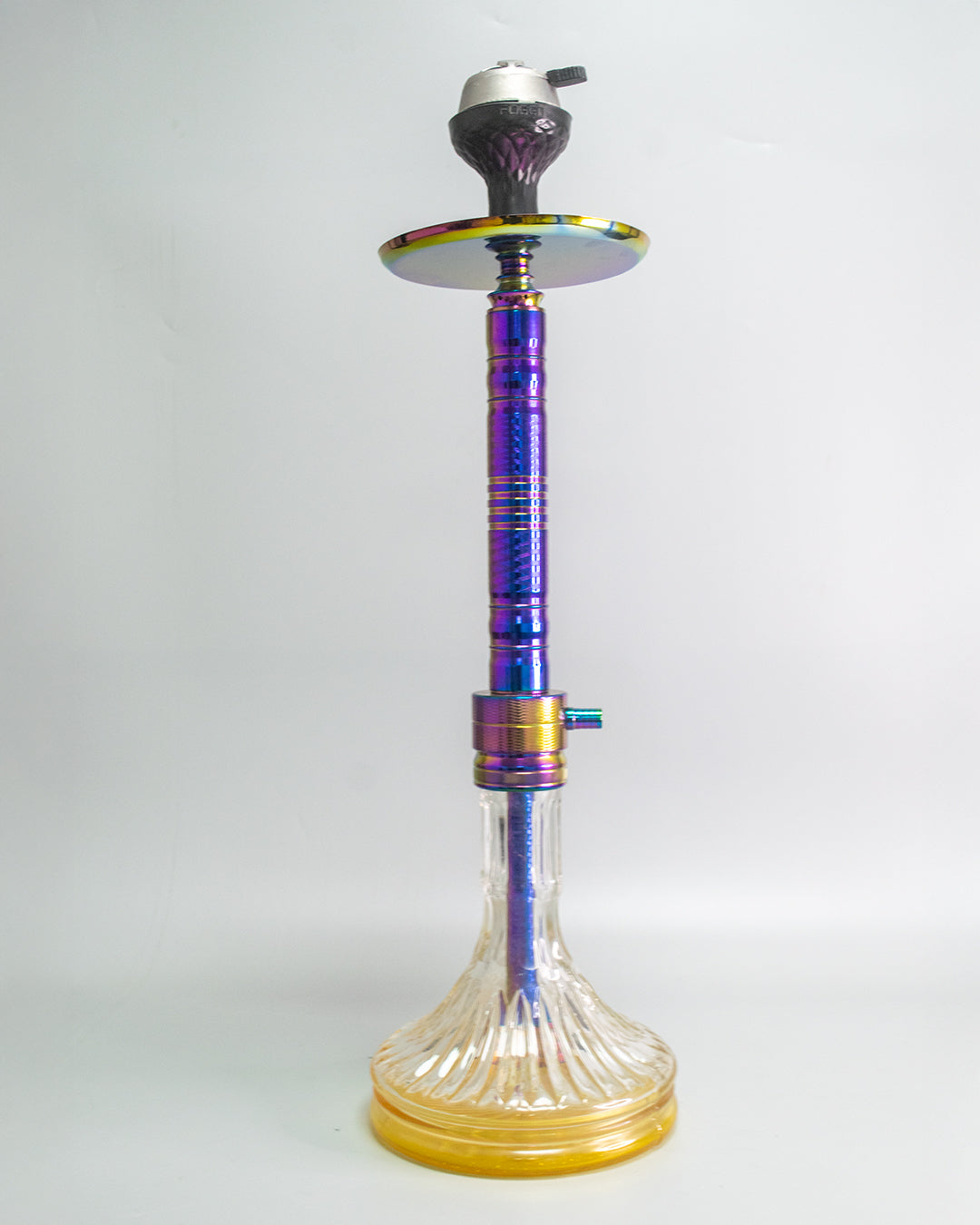 Attack Hookah with Bag - Rainbow Stem / Golden Base