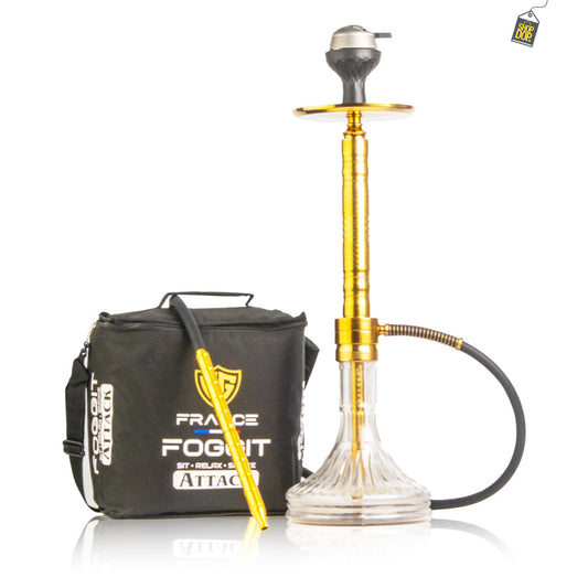 Attack Hookah with Bag - Golden