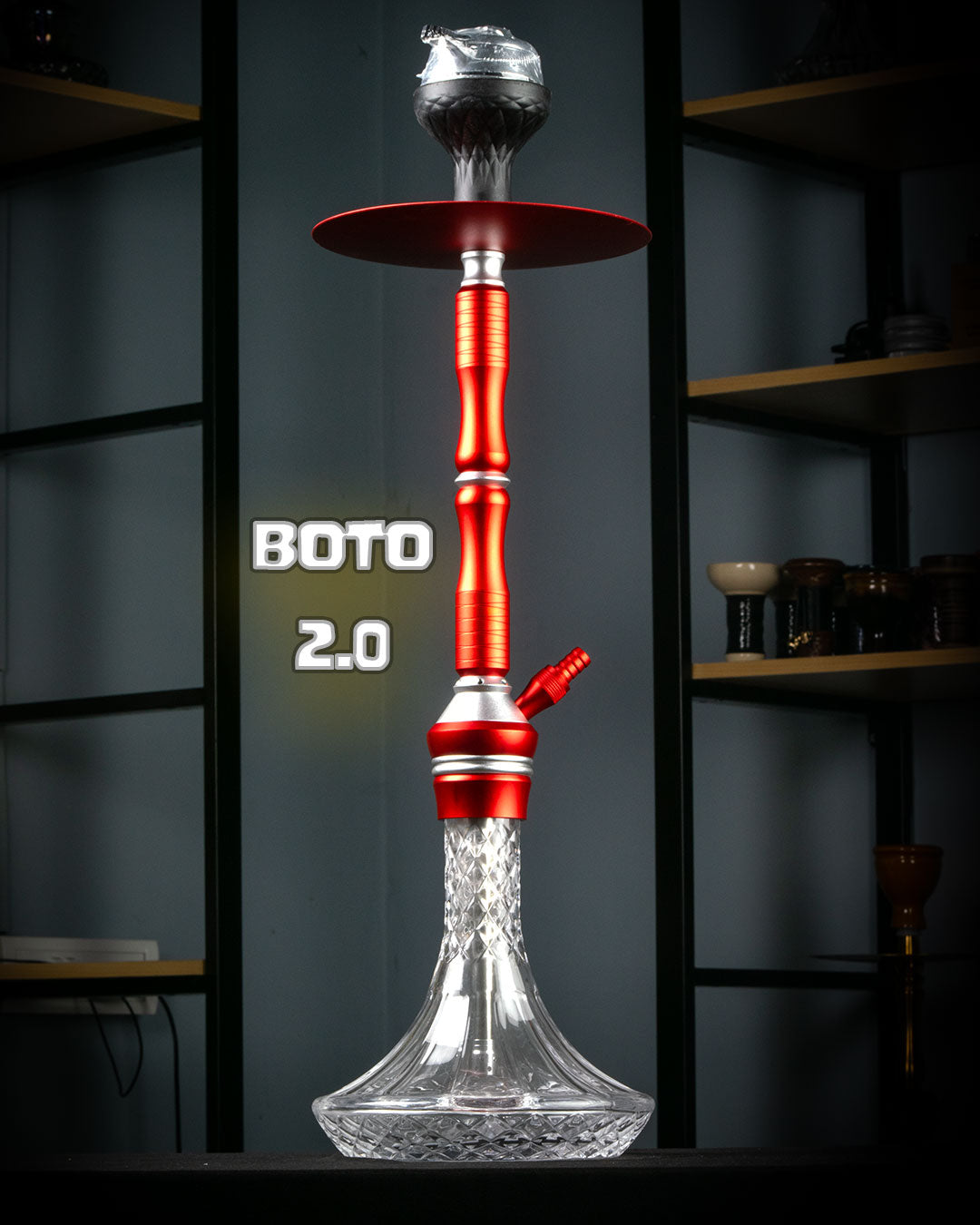 Boto 2.0 Hookah - Red