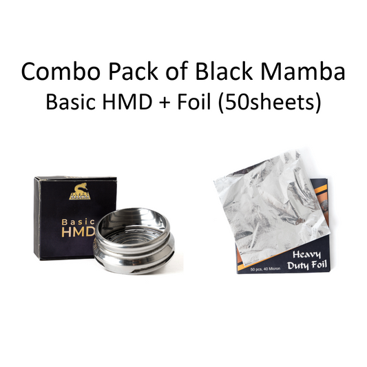 कॉम्बो पैक - ब्लैक माम्बा बेसिक एचएमडी + ब्लैक माम्बा फ़ॉइल (50 पीसी)