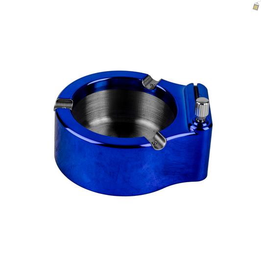 Basin Ashtray with Inner Lighter - Blue