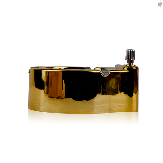 Basin Ashtray with Inner Lighter - Gold