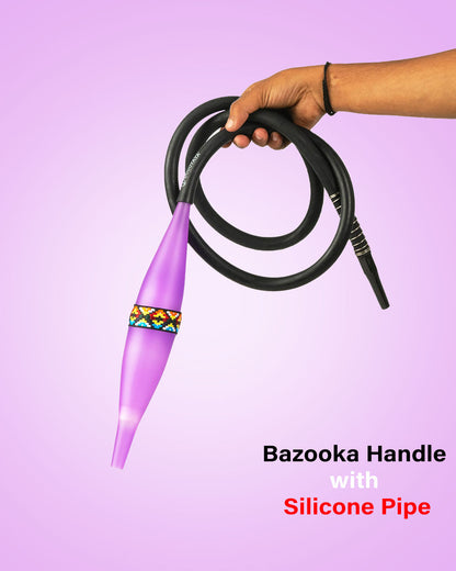 COCOYAYA Bazooka Handle with Silicone Hookah Pipe - Purple