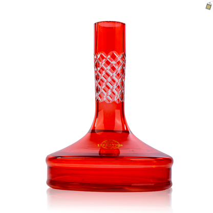 Bick Hookah Glass Replacement Base - Red (Lock)