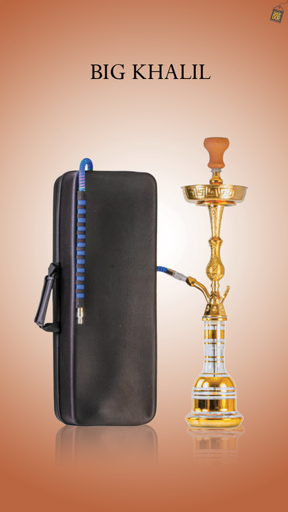 Thugs Big Khalil Hookah with Bag - Gold