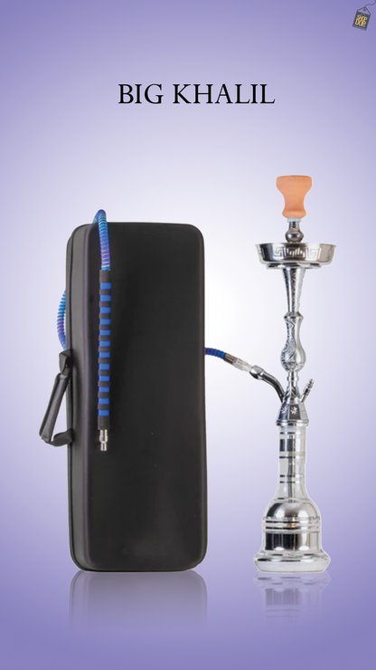 Thugs Big Khalil Hookah with Bag - Silver