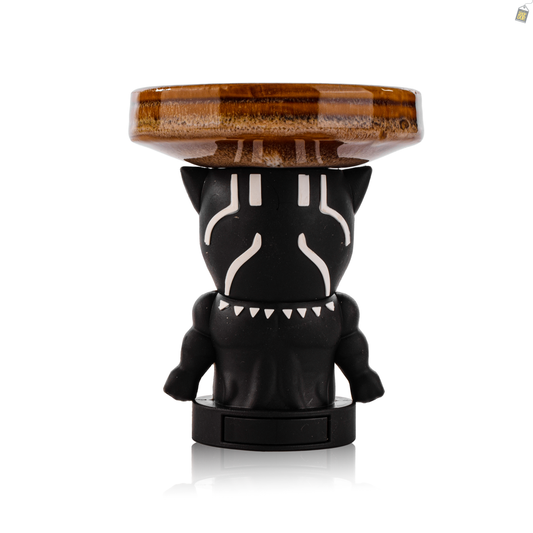 Black Panther Ceramic Hookah Bowl - Brown