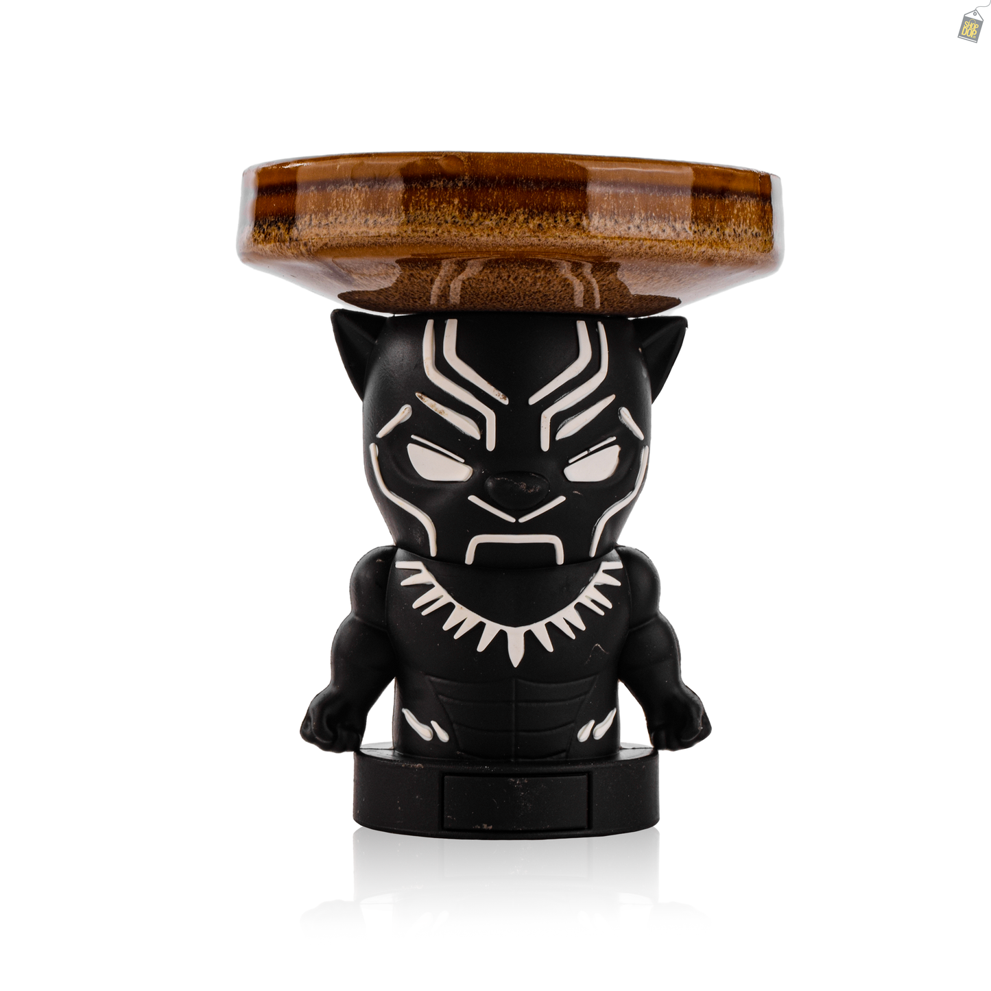 Black Panther Ceramic Hookah Bowl - Brown