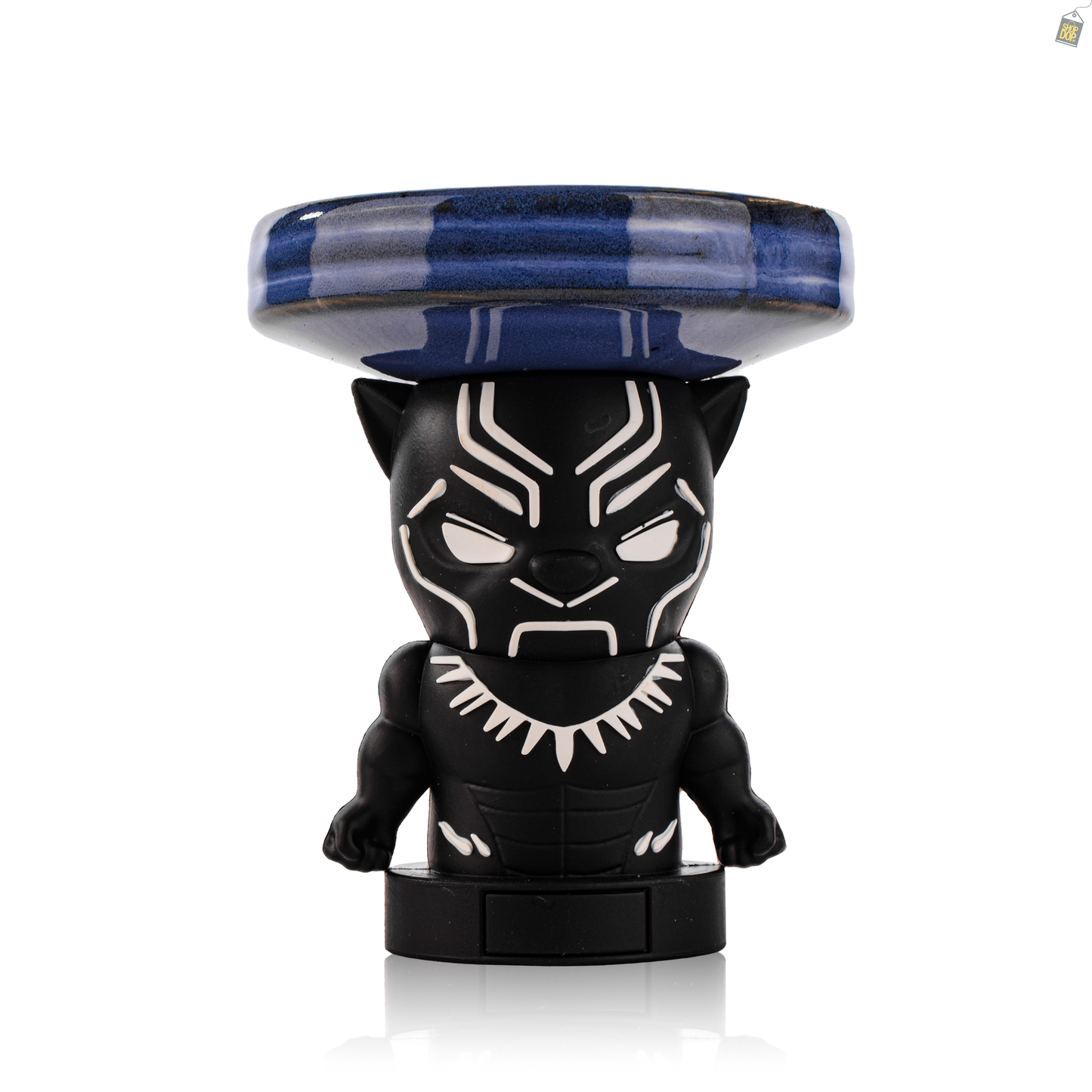 Black Panther Ceramic Hookah Bowl - Blue