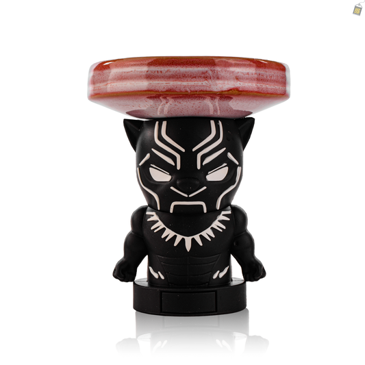 Black Panther Ceramic Hookah Bowl - Light Red