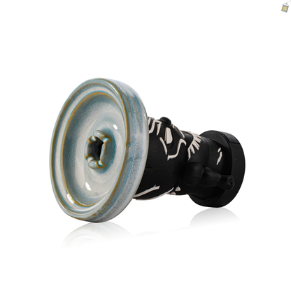 Black Panther Ceramic Hookah Bowl - Sky Blue