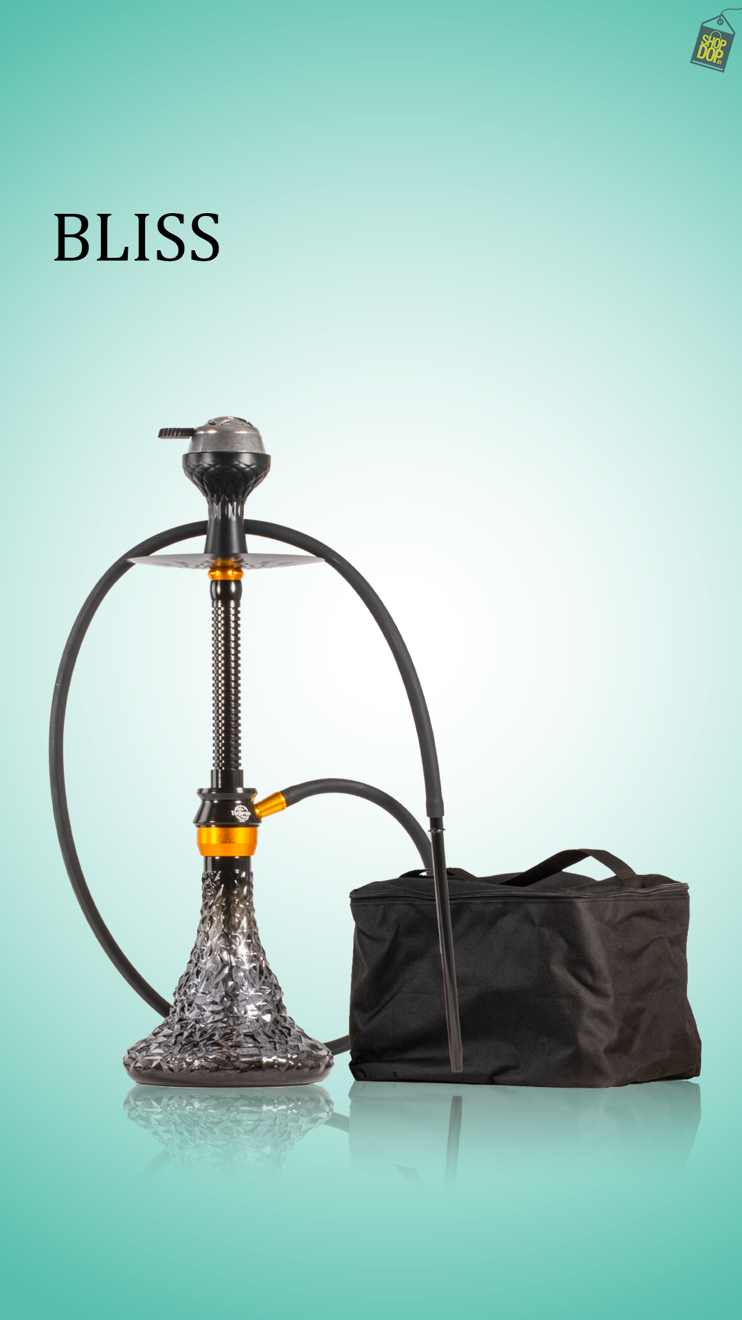 Bliss Hookah with Bag - Black