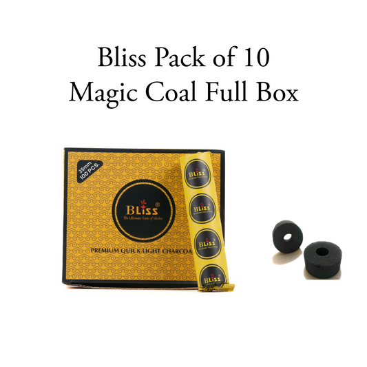 Bliss Hookah Magic Coal - Pack of 10 (Full Box)