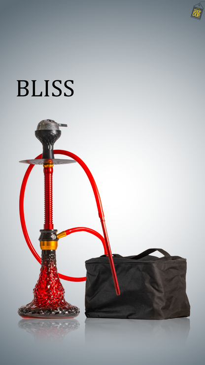 Bliss Hookah with Bag - Red