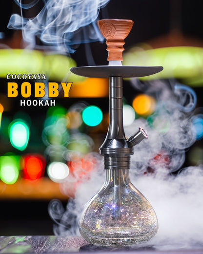 COCOYAYA Bobby Hookah - Silver (Transparent Crackle)