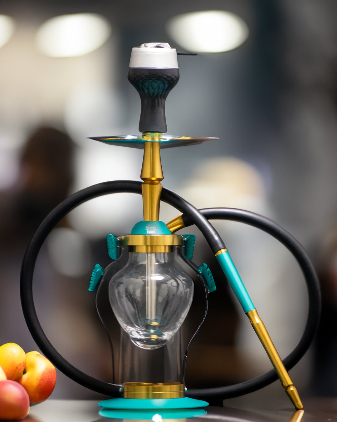 Glide Hookah (Designer) - Green (LED Light with Remote)