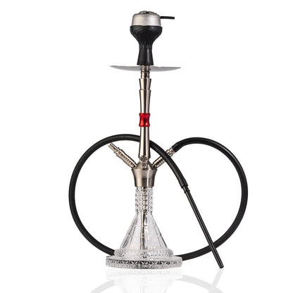 Breeze Dual Pipe Hookah - Red