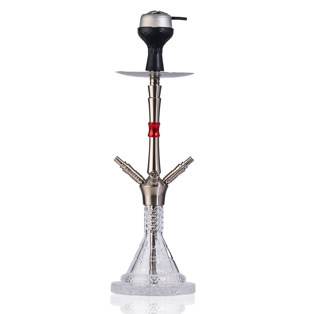 Breeze Dual Pipe Hookah - Red