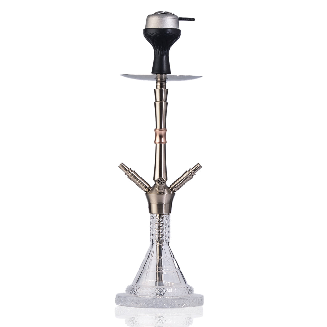 Breeze Dual Pipe Hookah - Rose Gold