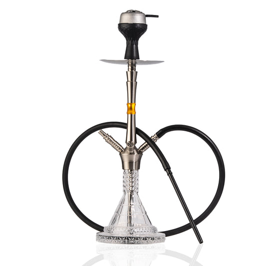 Breeze Dual Pipe Hookah - Yellow