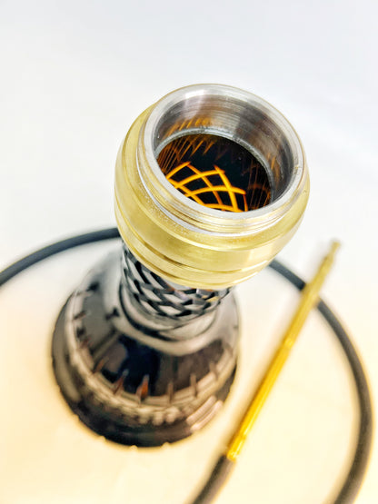 COCOYAYA Gamaliya Persia Hookah - Golden Stem / Black Base